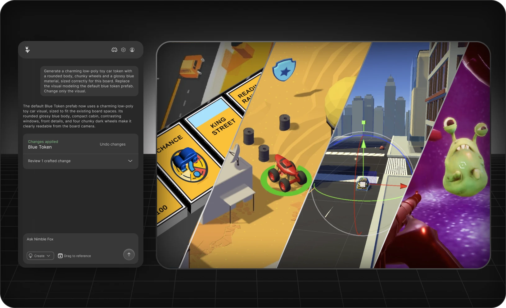 Nimble Fox building gameplay systems across multiple different game types and genres.